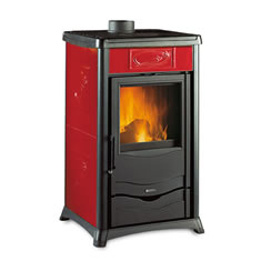 stufa a legna nordica extraflame rossella plus liberty